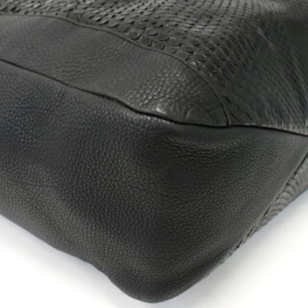 Gucci Shoulder Bag Black Python Leather - image 5